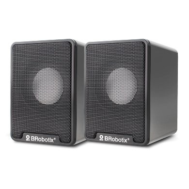 BOCINA DUAL USB V2.0 NEGRA SUBWOOFER