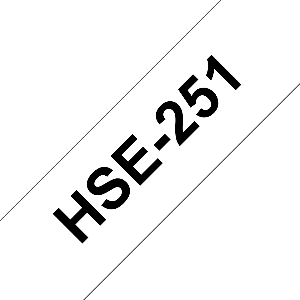 CINTA TERMORRETRACTIL NEGRO SOBRE BLANCO 24MM