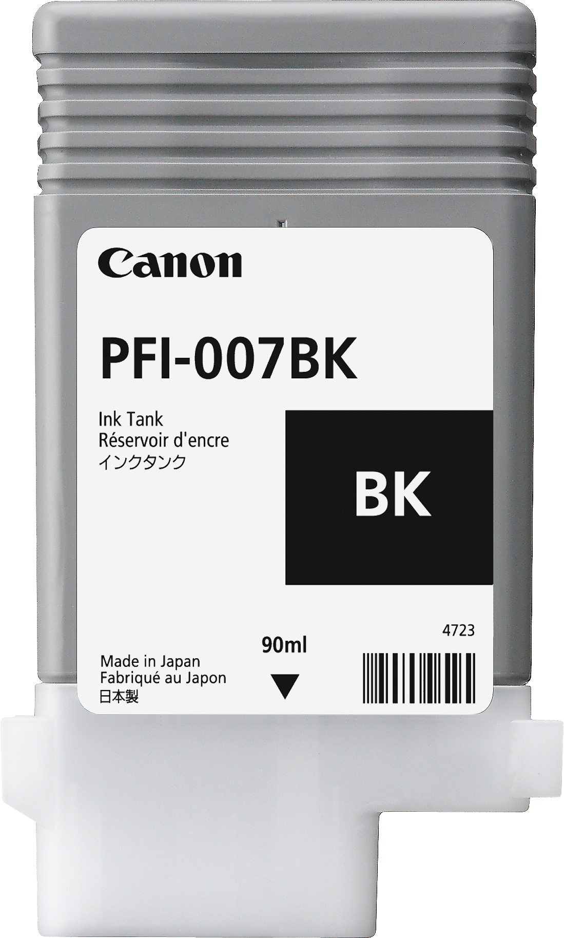 CARTUCHO INKJET PFI-007 BK NEGRO DE 90ML P PLOTTER IPF670E