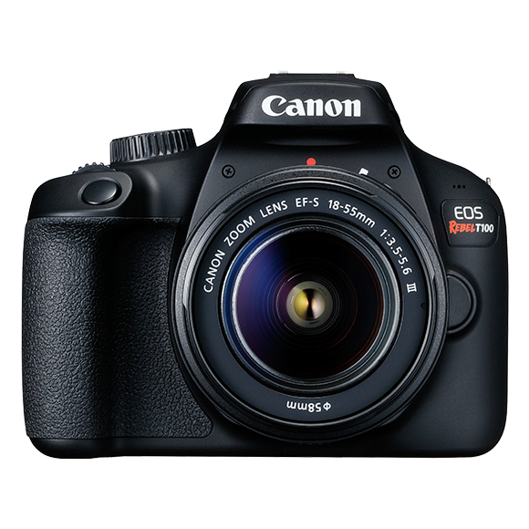 CAMARA EOS T100 KIT CON LENTE EF-S 18-55MM DCIII