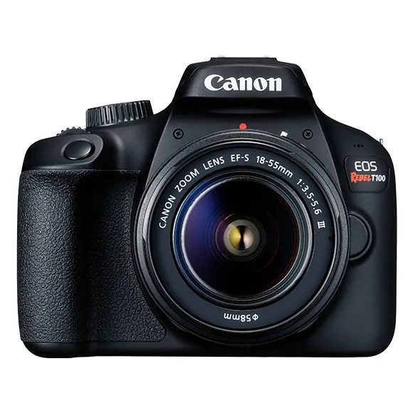 CAMARA EOS  T100 KIT CON LENTE EF-S 18-55MM DCIII