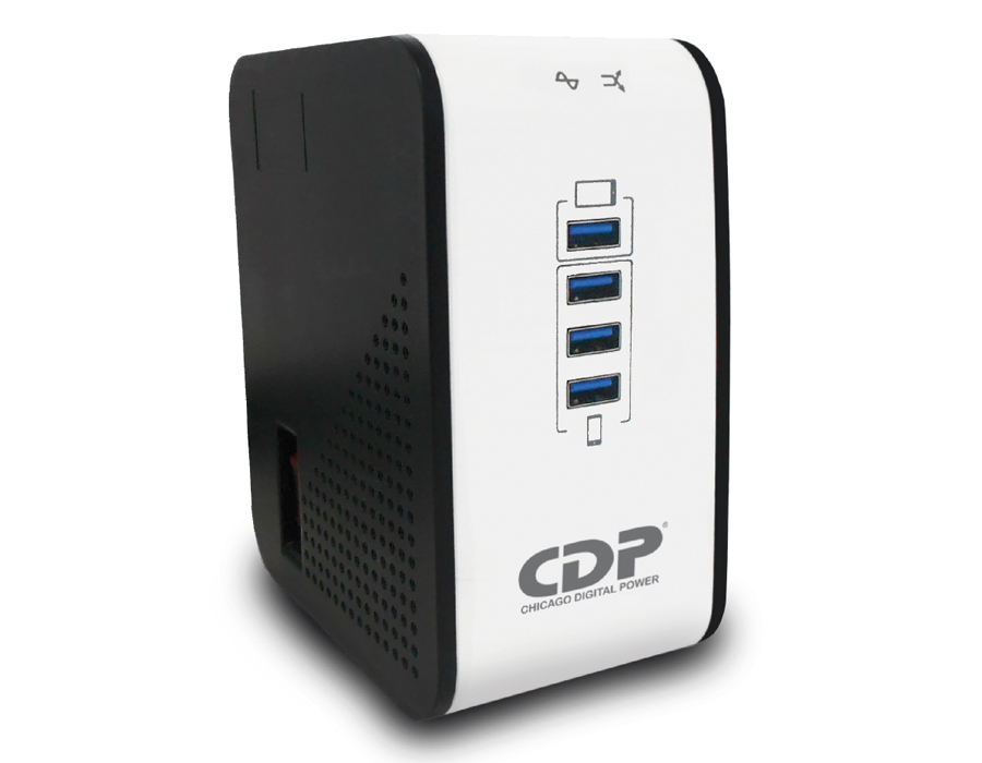 REGULADOR DE VOLTAJE CDP DE 1000VA/500W 8C