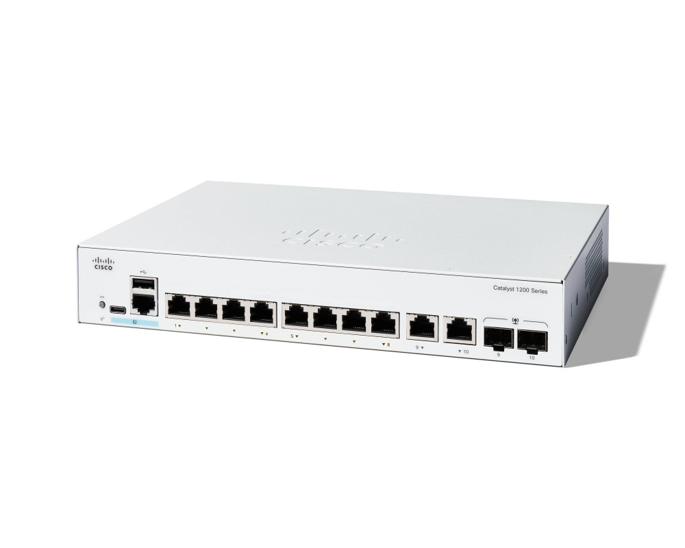CATALYST 1200 8-PORT GE EXT PS 2X1G COMBO