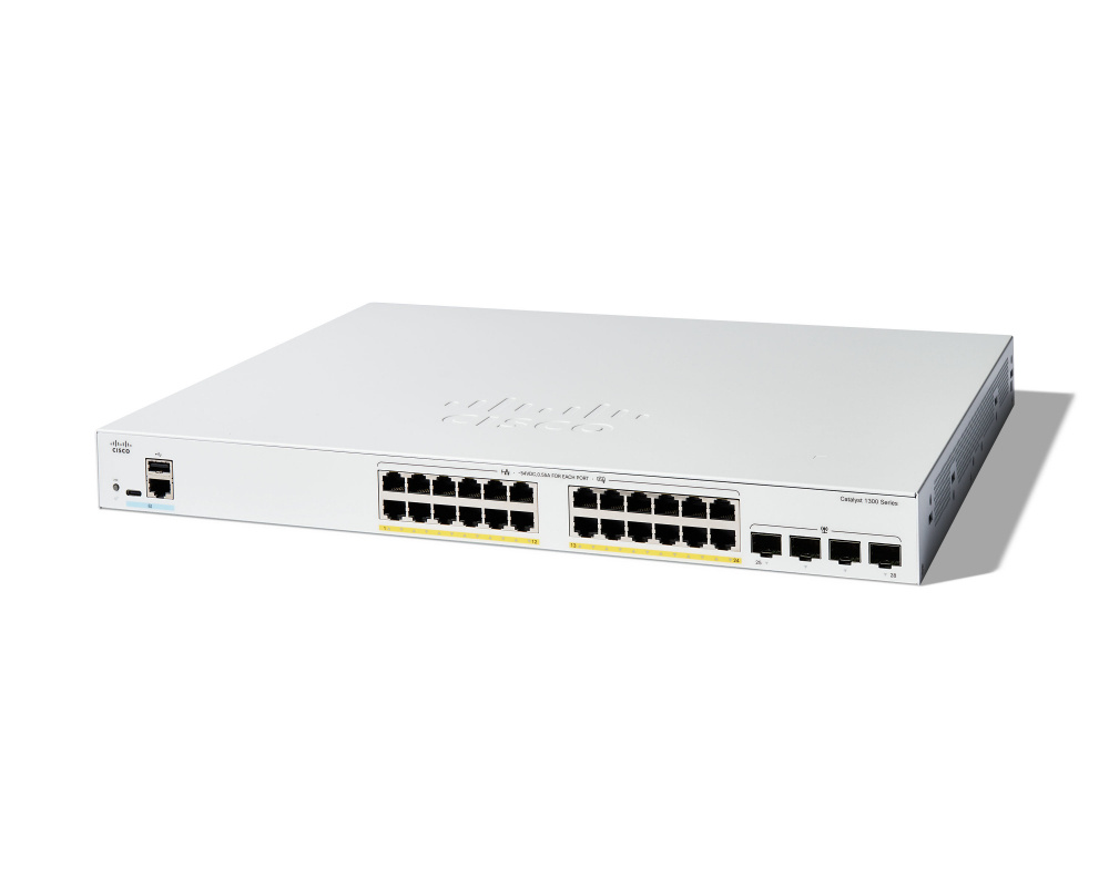CATALYST 1300 24-PORT GE FULL P OE 4X1G SFP