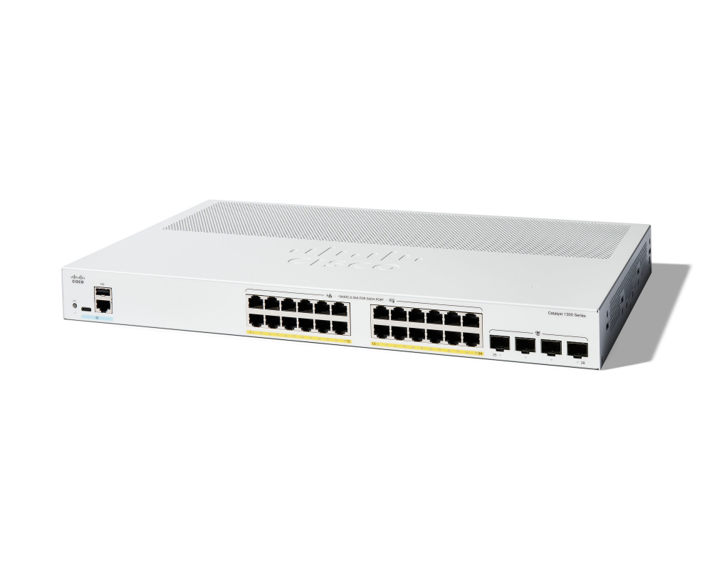 CATALYST 1300 24-PORT GE POE 4X 1G SFP