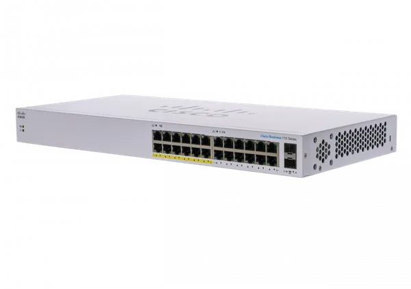 CBS110 UNMANAGED 24-PORT GE PA RTIAL POE 2X1G SFP SHARED