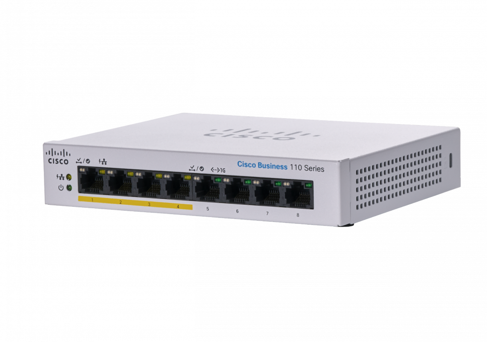 CBS110 UNMANAGED 8-PORT GE PAR TIAL POE DESKTOP EXT PS