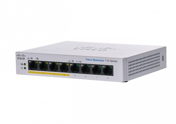 CBS110 UNMANAGED 8-PORT GE PAR TIAL POE DESKTOP EXT PS