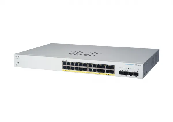 CBS220 SMART 24-PORT GE FULL P OE 4X1G SFP