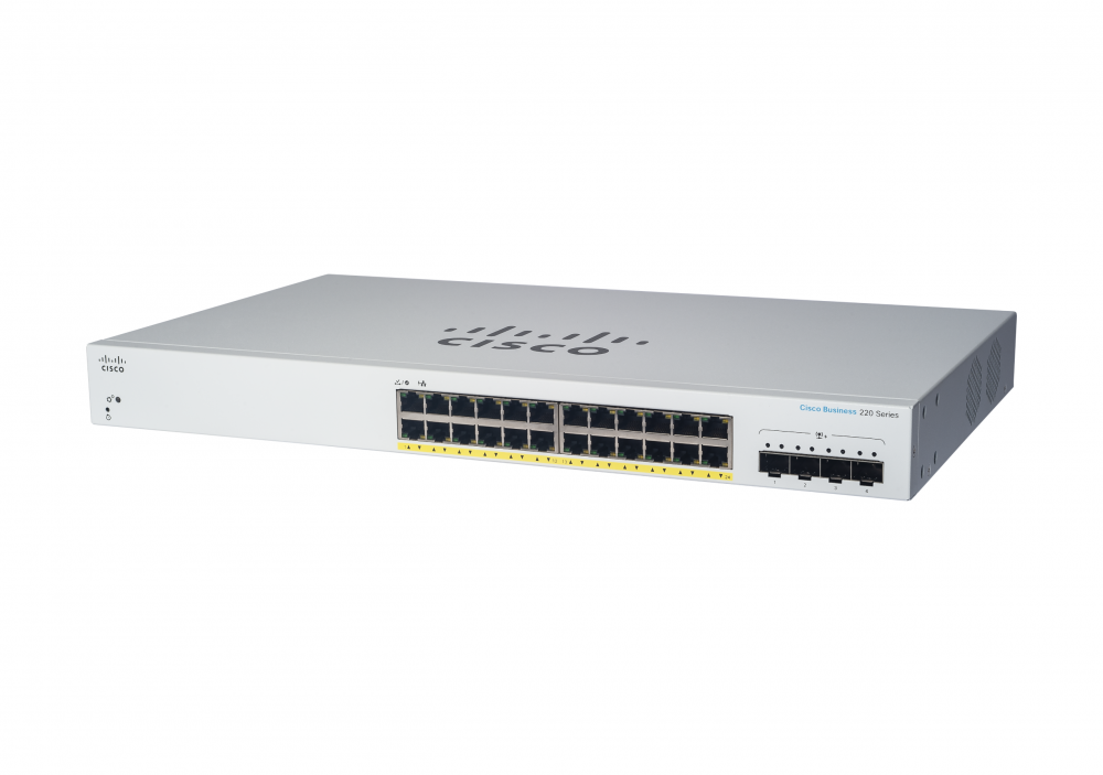 CBS220 SMART 24-PORT GE POE 4X 1G SFP