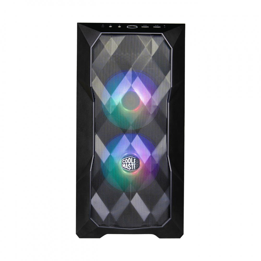 GABINETE COOLER MASTER TD300 MESH ARGB NEGRO TG MEDIA TORRE ATX