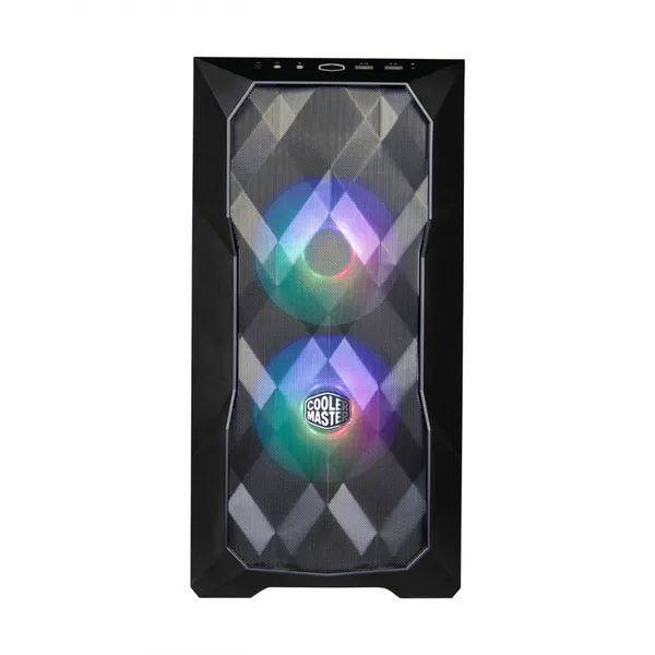 GABINETE COOLER MASTER TD300 MESH ARGB NEGRO TG MEDIA TORRE ATX