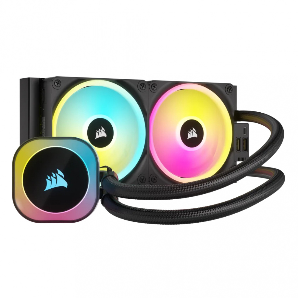 ENFRIAMIENTO LIQUIDO CORSAIR ICUE LINK H100I RGB AIO 240MM NEGRO