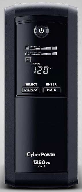 NOBREAK UPS CYBERPOWER CP1350 1350VA/810W LCD AVR.TORRE.COAX.US