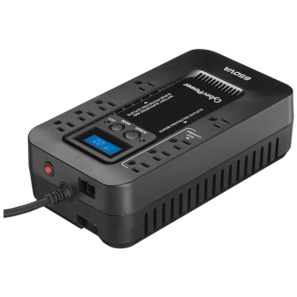 NOBREAK UPS CYBERPOWER EC650 650VA/390W.LCD.ECO.STANDBY.8CONT.RJ