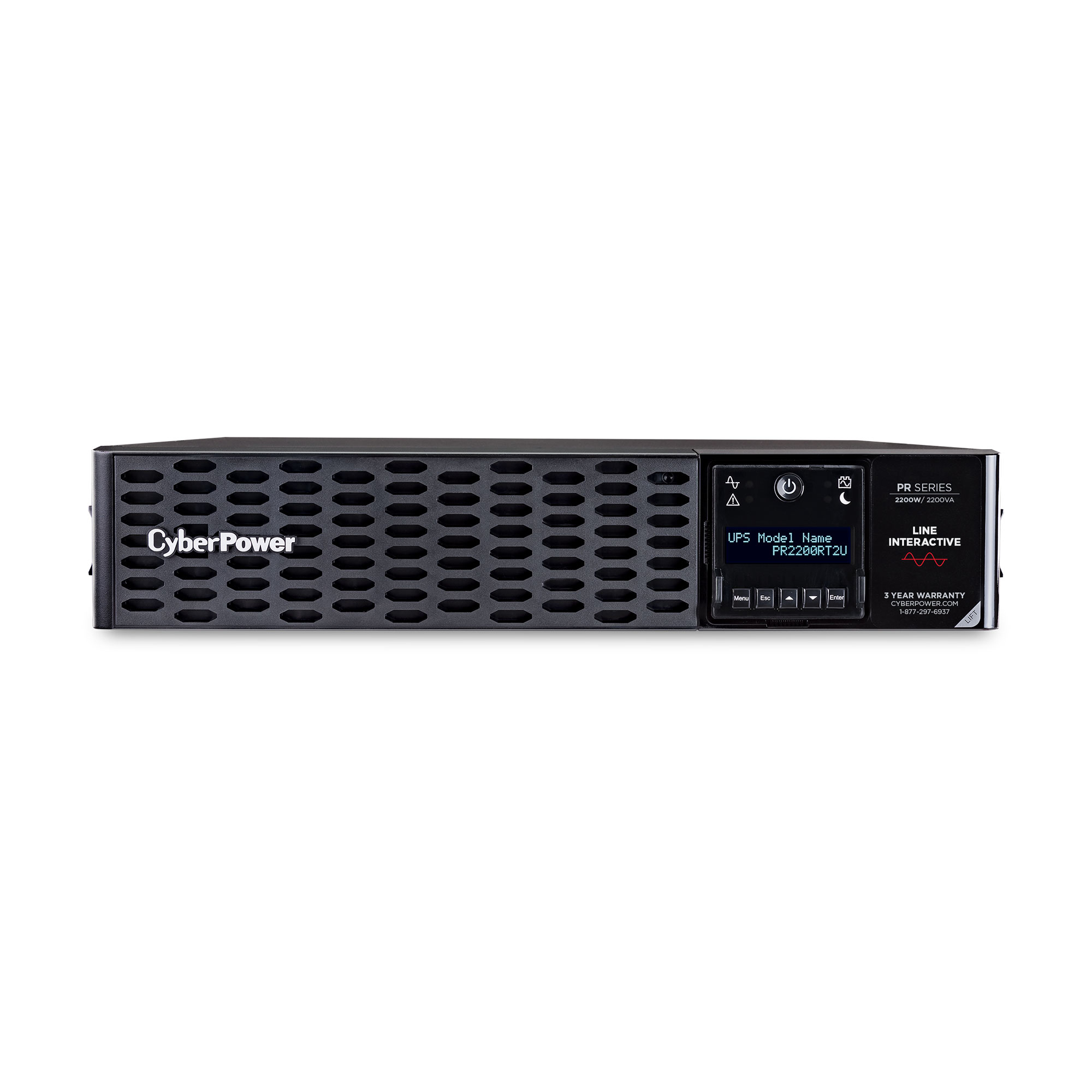UPS CYBERPOWER 2200VA/2200W. SALIDA DE ONDA SENOIDAL 2U CABLE