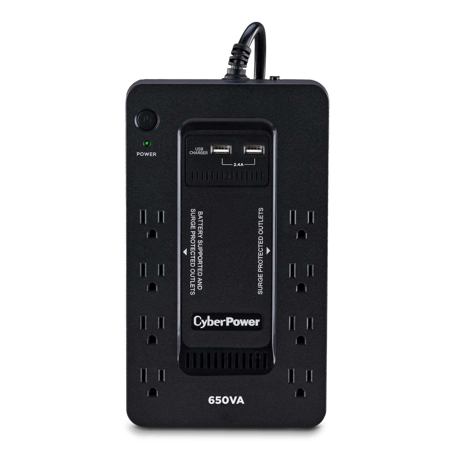 650VA / 360W STANDBYGABINETE COMPACTO 8 NEMA 5-15R 4 RESPALDO