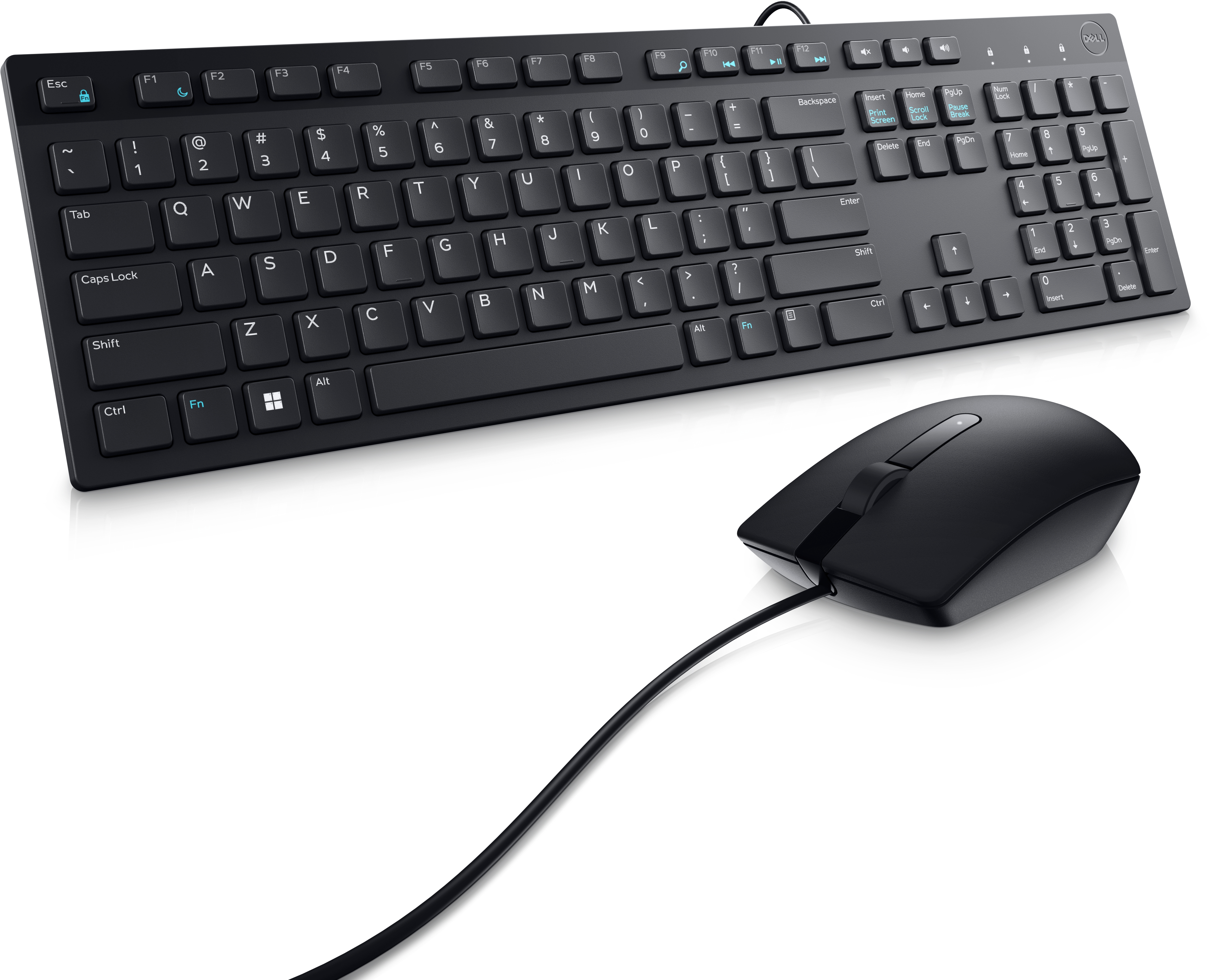 KIT TECLADO Y MOUSE ALAMBRICO KM300C USB NEGRO 1YW