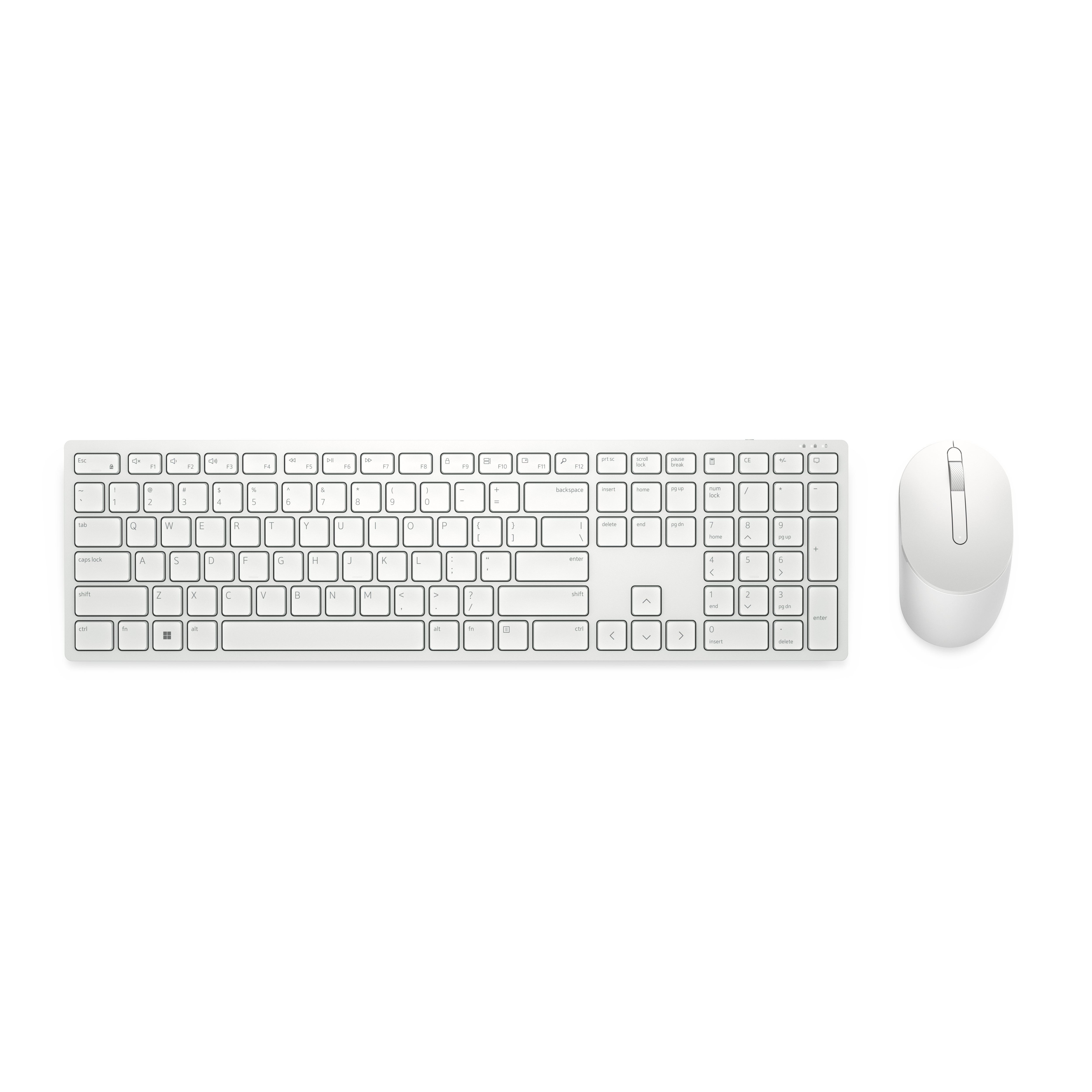 DELL PRO WIRELESS KEYBOARD AND MOUSE KM5221W WHITE 3YW