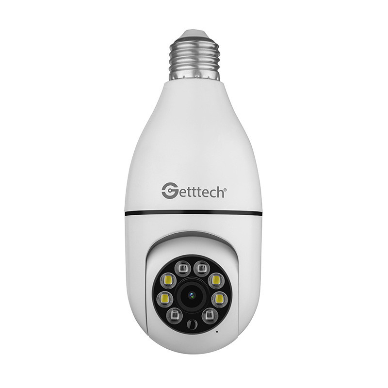 CMARA WI-FI DE 2MP TIPO BOMBILL TTTECH WIFI INALMBRICA MICROFONO