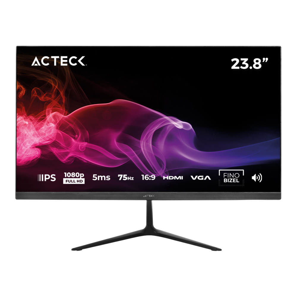 MONITOR PLANO 23.8 IPS CAPTIVE FHD 75HZ 5MS 2XALTALVOCES 3W 1XVGA