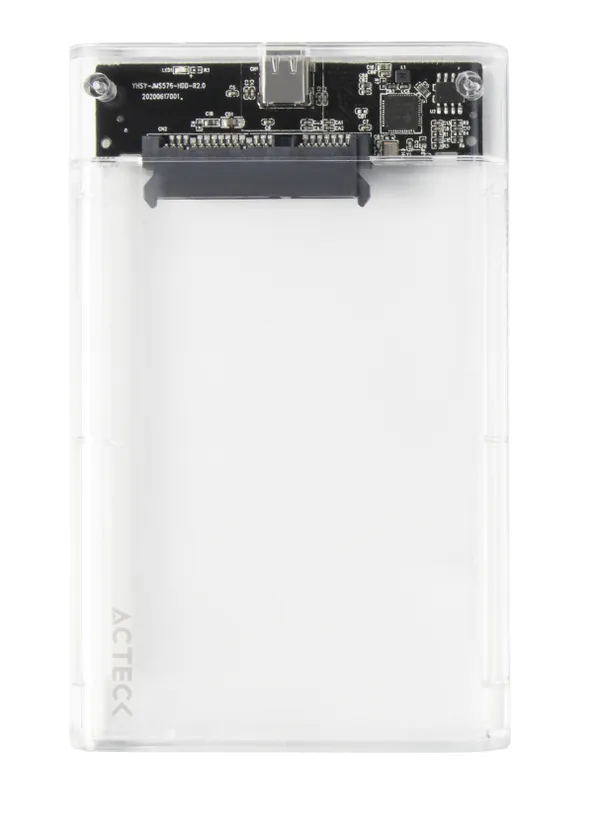 ENCLOSURE ACTECK DE DISCO DURO HDD 2.5 ARMOR CLEAR HC430 / USB