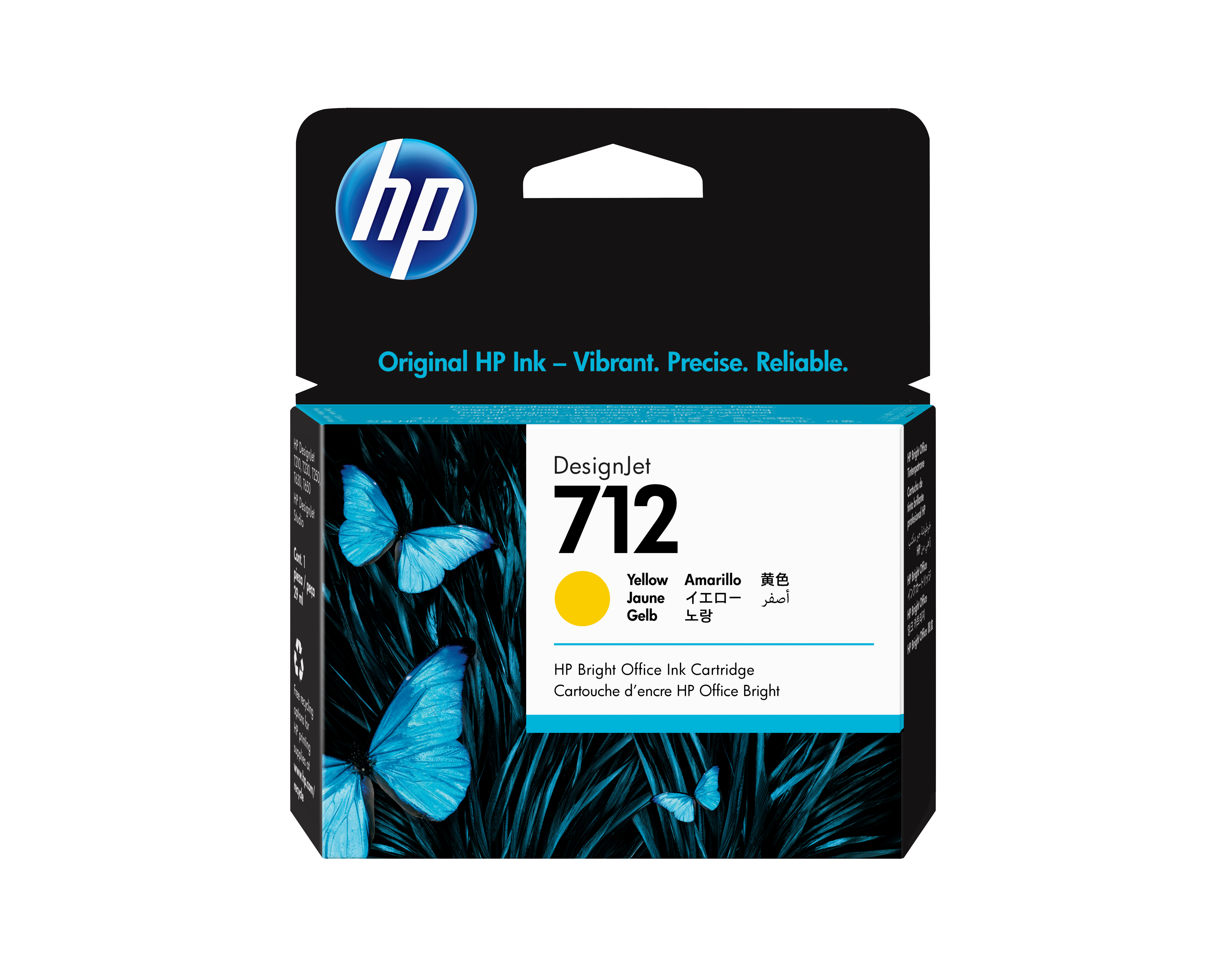 HP 712 AMARILLO 29ML TINTA AMPLIO FORMATO 3ED69A