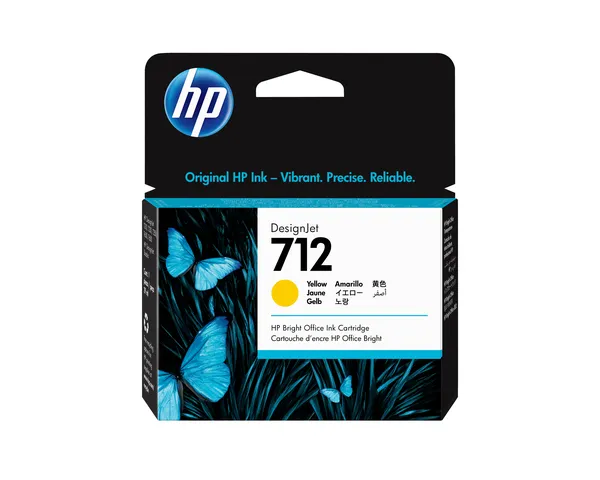 HP 712 AMARILLO 29ML TINTA AMPLIO FORMATO 3ED69A