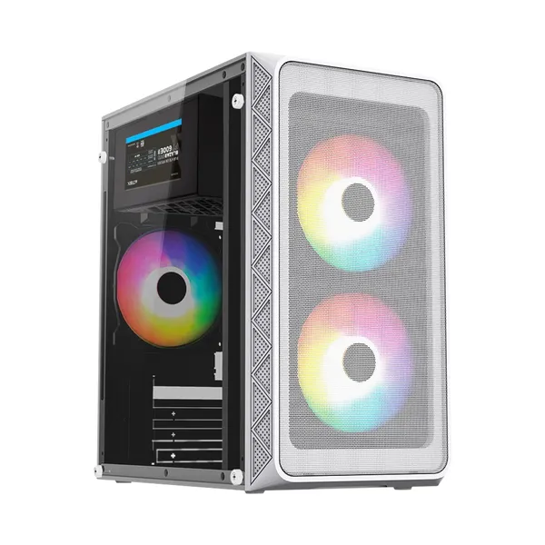 GABINETE ACTECK MINI TORRE DOOM PRO MESH GI730 / MAX MB M-ATX