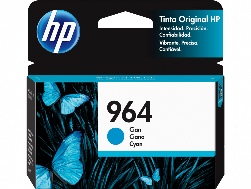 TINTA CYAN HP 964 RENDIMIENTO 700 PAGINAS 3JA50AL