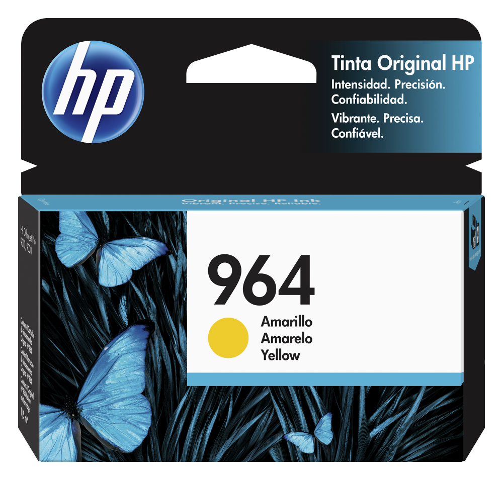 TINTA AMARILLO HP 964 RENDIMIENTO 700 PAGINAS 3JA52AL
