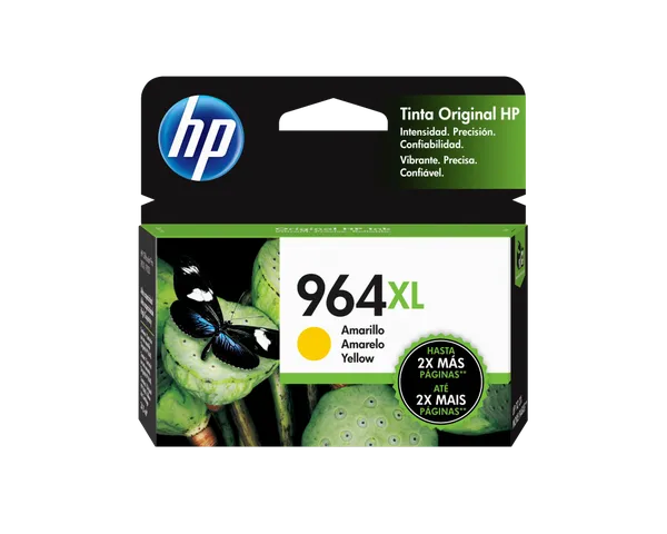 TINTA AMARILLO HP 964XL RENDIMIENTO 1600 PAGINAS 3JA56AL