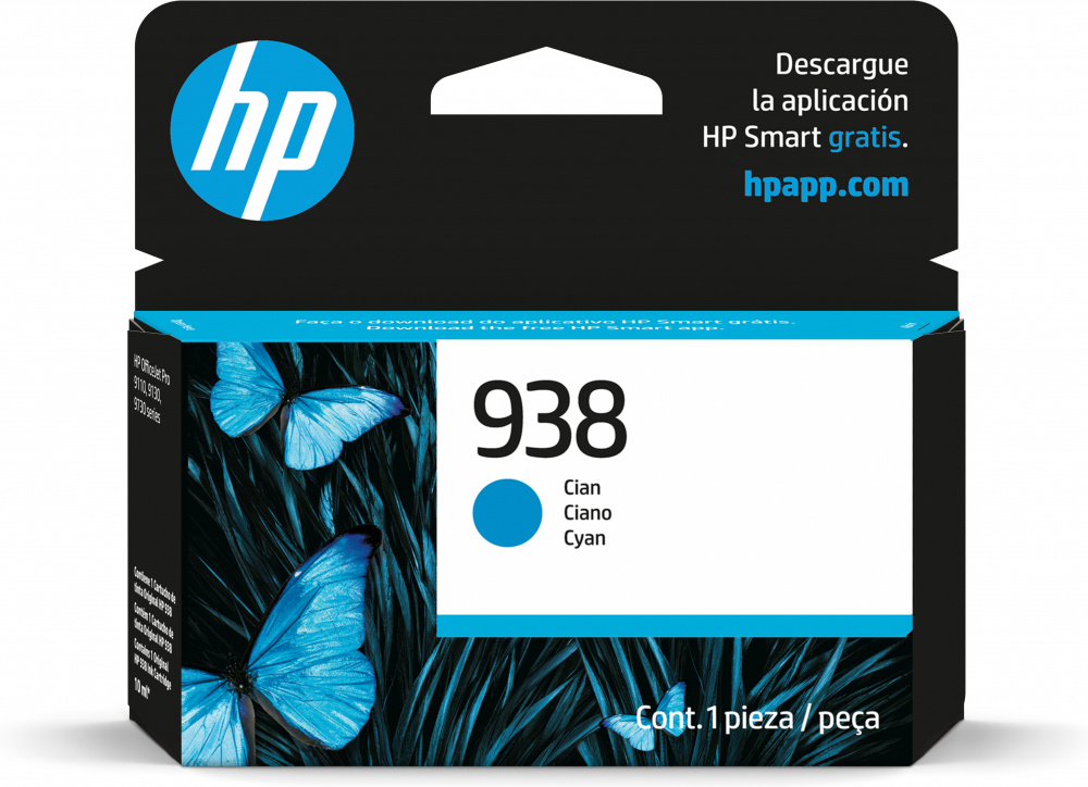 HP 938 CYAN ORIGINAL INK CARTRIDGE