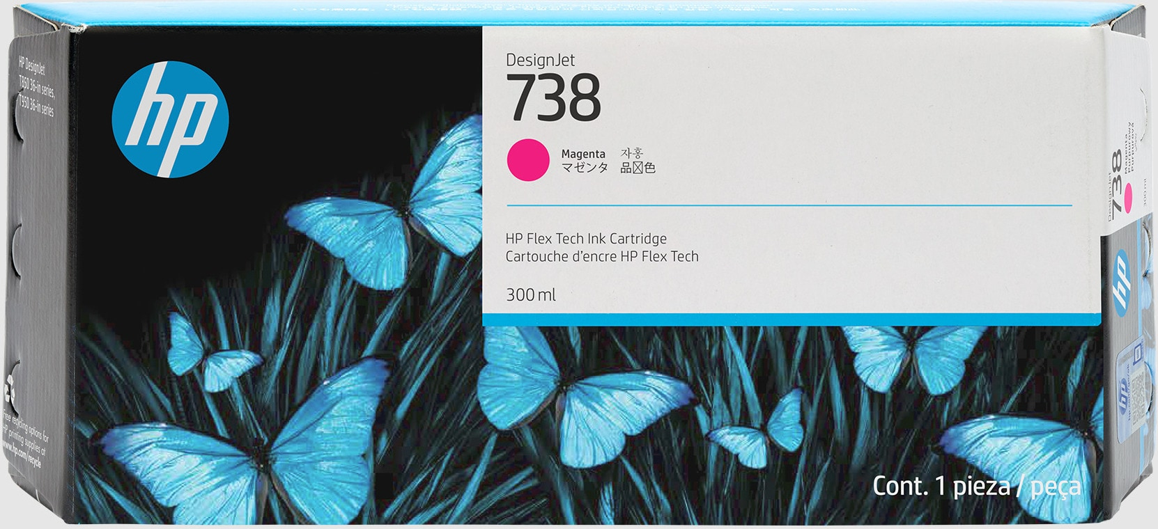 HP 738 MAGENTA 300ML TINTA AMPLIO FORMATO 676M7A