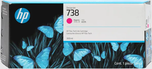 HP 738 MAGENTA 300ML TINTA AMPLIO FORMATO 676M7A