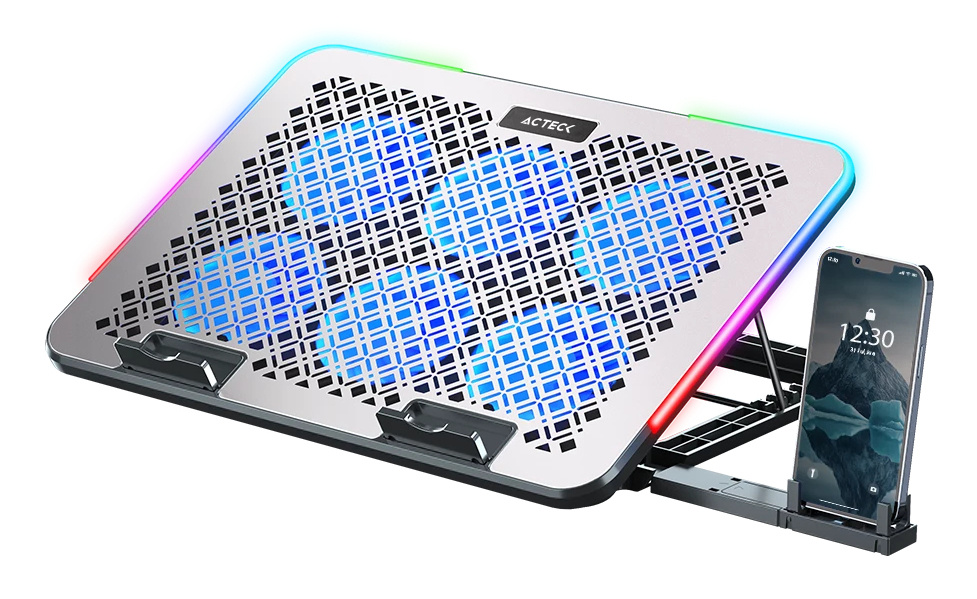 BASE ENFRIADORA ACTECK PARA LAPTOP 15.6 FROOST RAW BE630 / ALU
