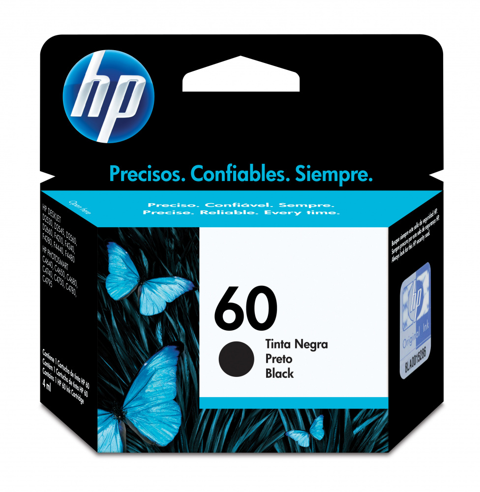 HP 60 BLACK INK CARTRIDGE LAR
