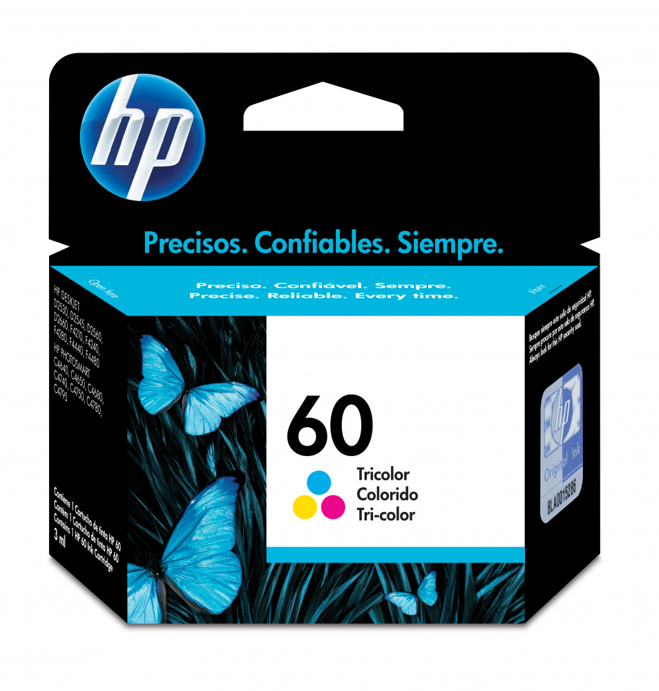 HP 60 TRI-COLOR INK CARTRIDGE LAR