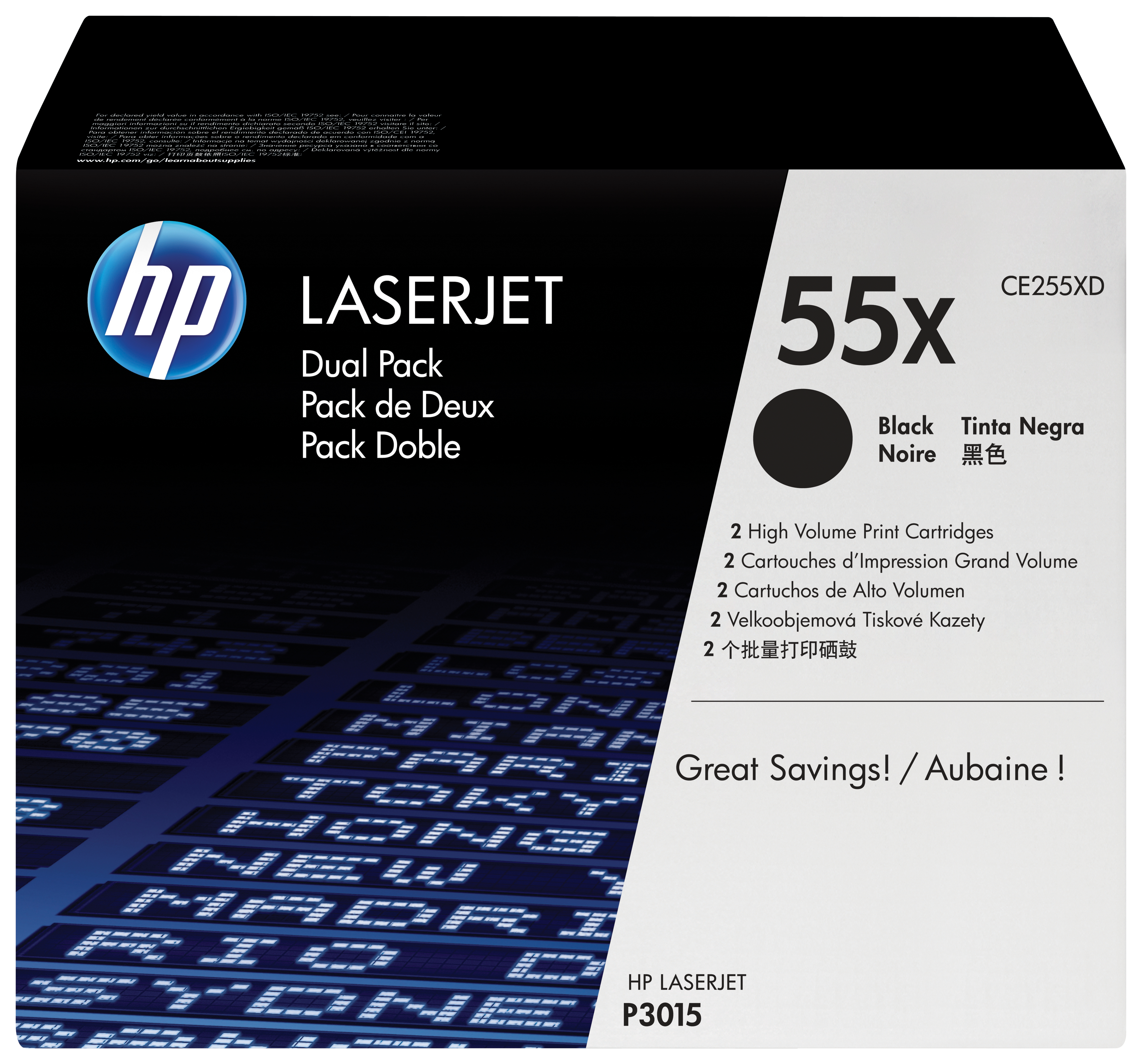 HP LASERJET P3015 DUAL PACK CE255XD