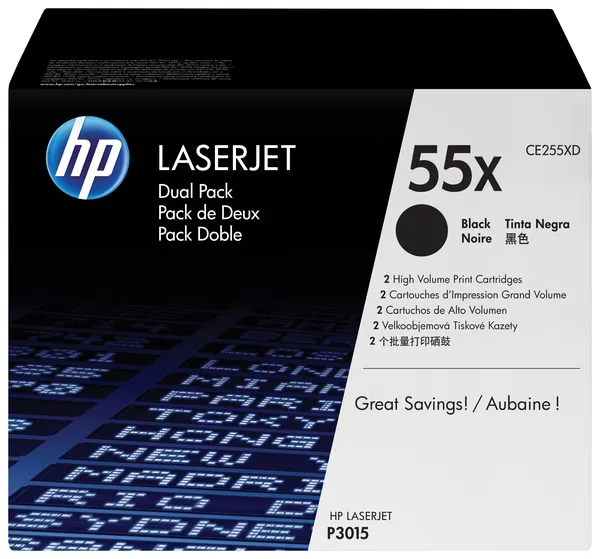 HP LASERJET P3015 DUAL PACK CE255XD