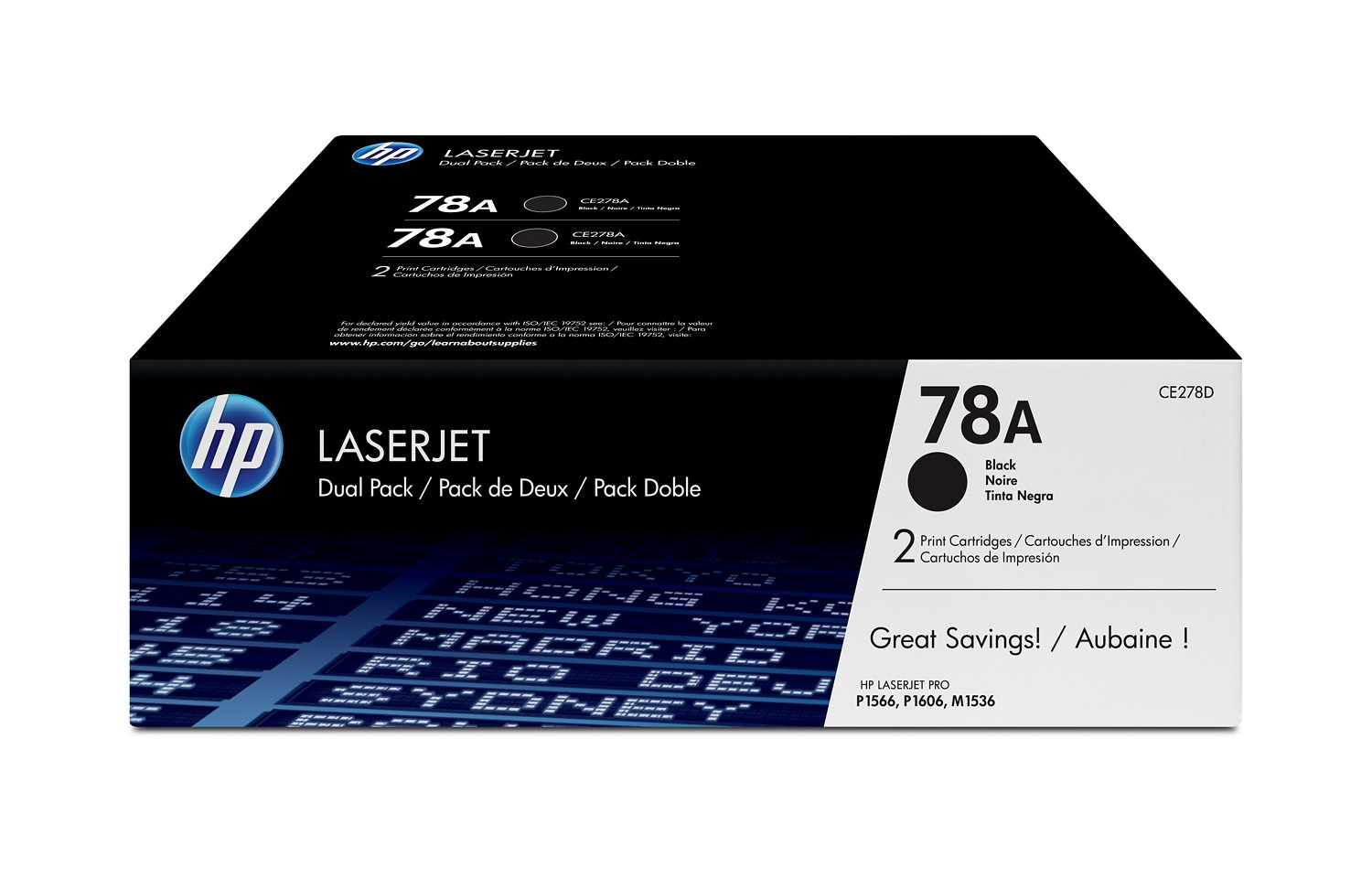 HP 78A BLK DUAL PACK LJ TONER CE278AD
