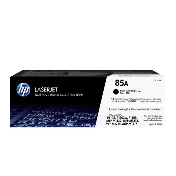 HP 85A BLK DUAL PACK LJ TONER CE285AD OPG