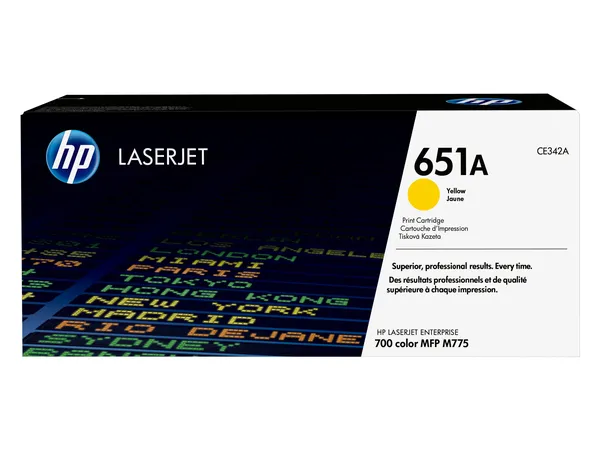 HP LASERJET 700 COLOR MFP 775 YLW CRTG  CE342A