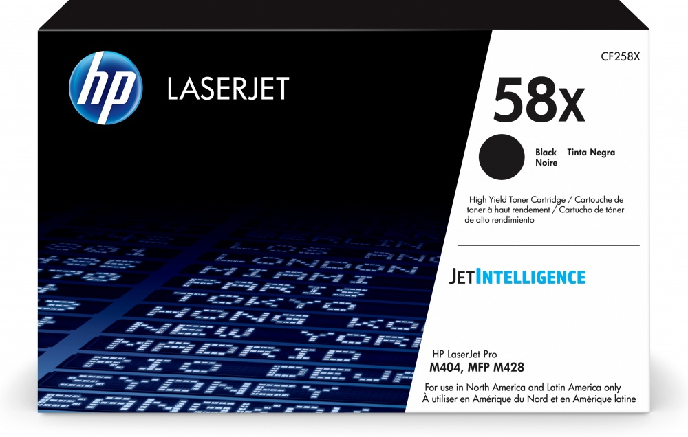 TONER NEGRO HP 58X RENDIMIENTO 10 000PAG CF258X