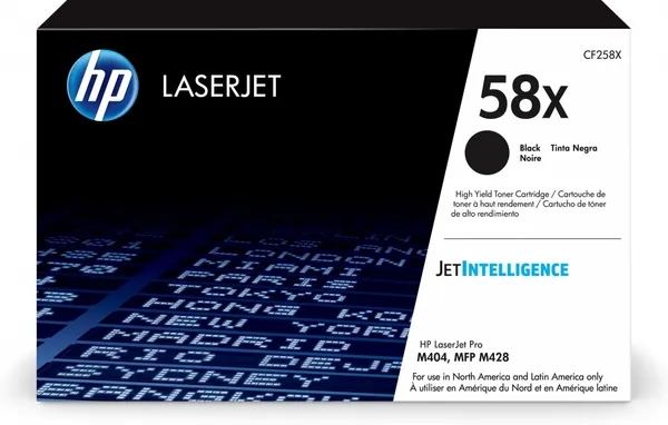 TONER NEGRO HP 58X RENDIMIENTO 10 000PAG CF258X