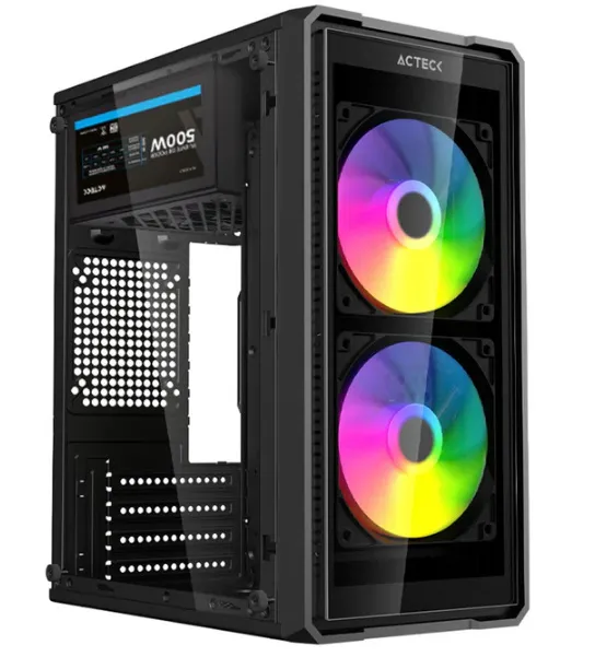 GABINETE MINI TORRE DOOM ULTRA CRYSTAL GI750C / MAX MB M-ATX