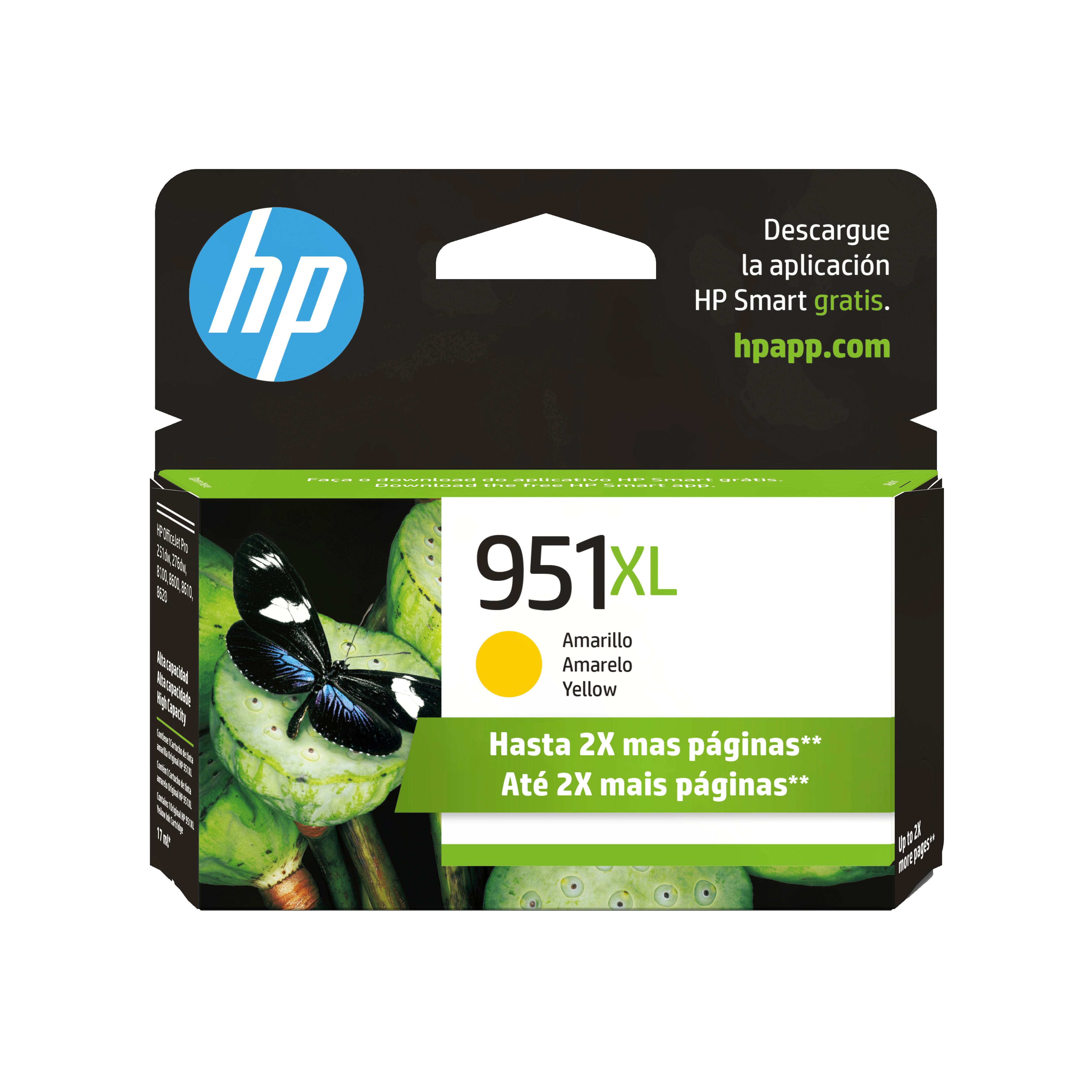 TINTA AMARILLA HP 951XL CARTRIDGE CN048AL