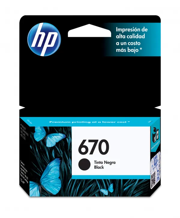 TINTA NEGRA HP 670 CZ113AL.