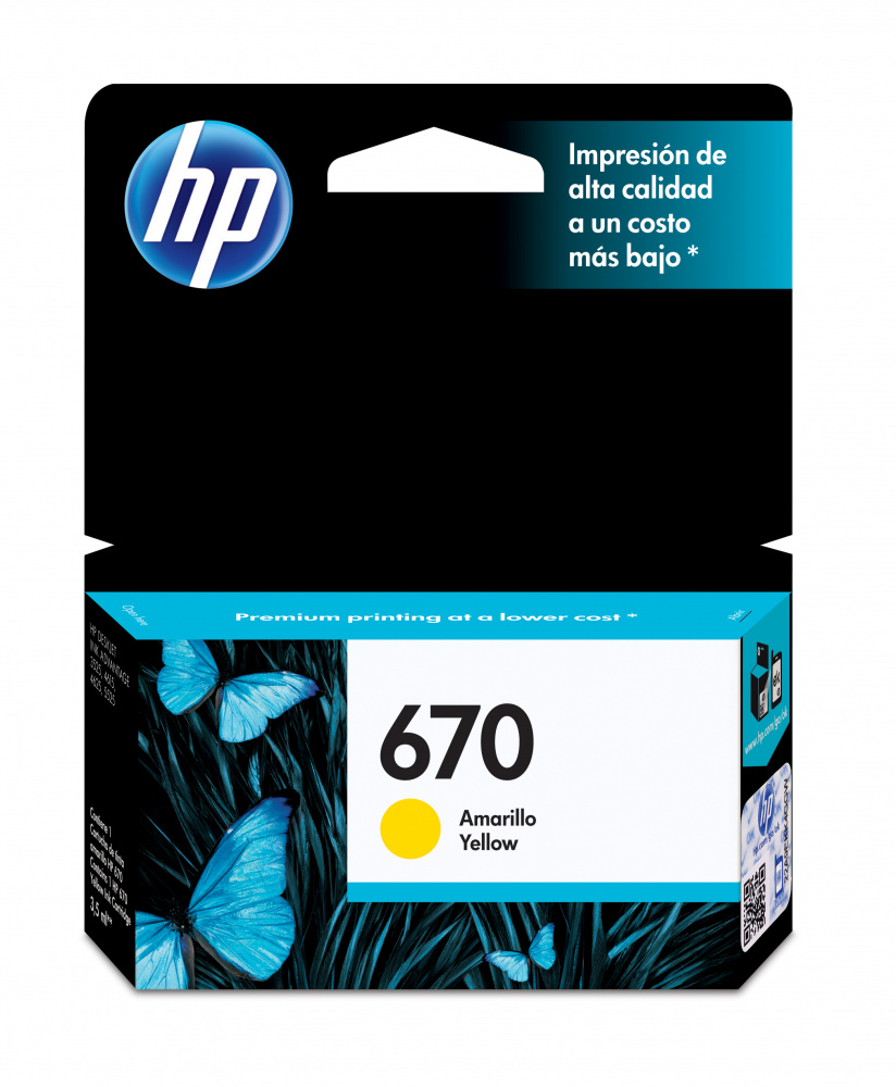 TINTA AMARILLA HP 670 CZ116AL