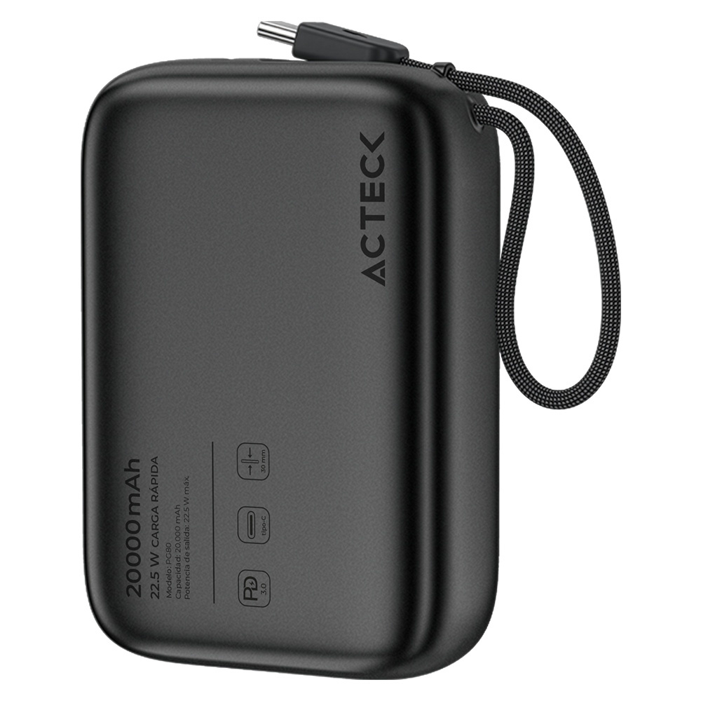 CARGADOR POWERBANK ENERGON GO P LUG MAX PG80 20000 MAH USB-C CON